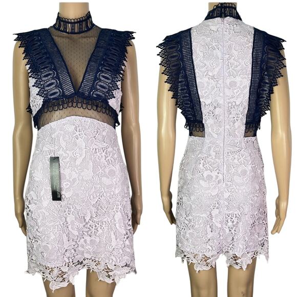 Topshop Dresses & Skirts - New Topshop Crochet Sheer Lace Embroidered Sleeveless Mini Dress